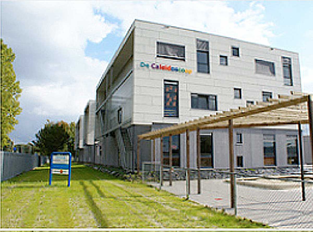 Link of aerothermal gas heat pumps for the air conditioning of a school in Holland