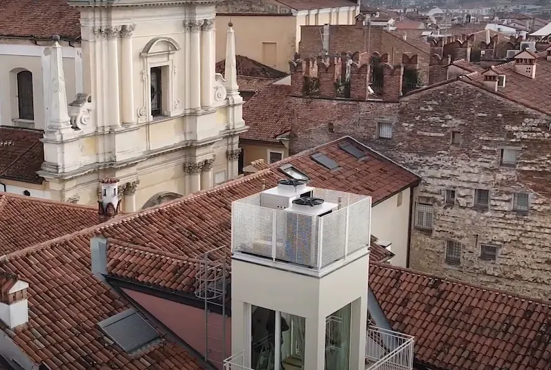 Climatizzazione di un palazzo storico nel centro di Vicenza